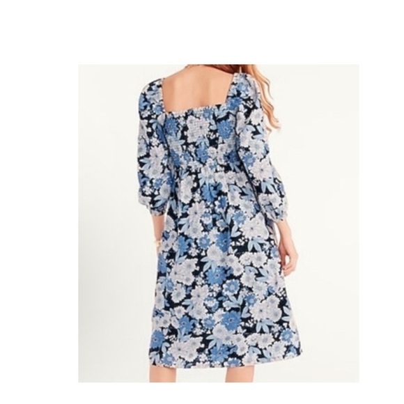 J.Crew Linen Daydream Dress In Zinnia Floral - Picture 7 of 8